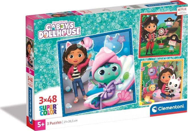 Puzle CLEMENTONI La casa mágica de Gaby 3×48 piezas