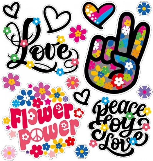 Pegatina termoadhesiva Fuerza de las Flores hoja pequeña