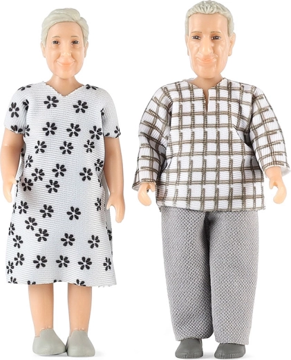 Lundby set de muñecos para casa de muñecas abuela y abuelo Jamie
