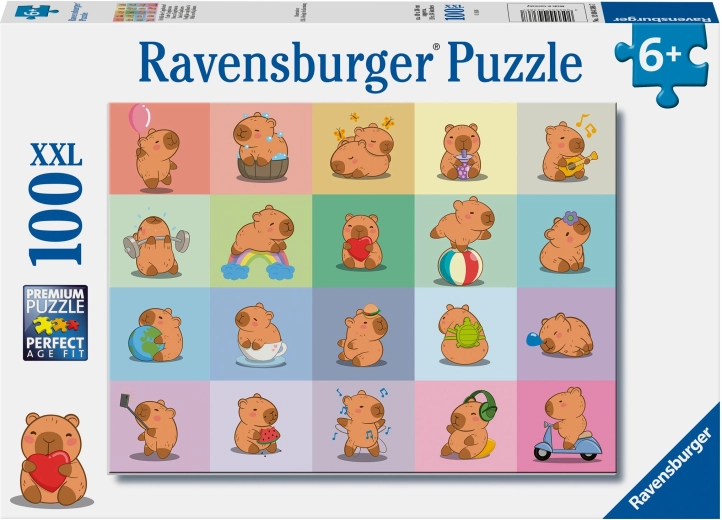 Puzzle Ravensburger de capibara de 100 piezas