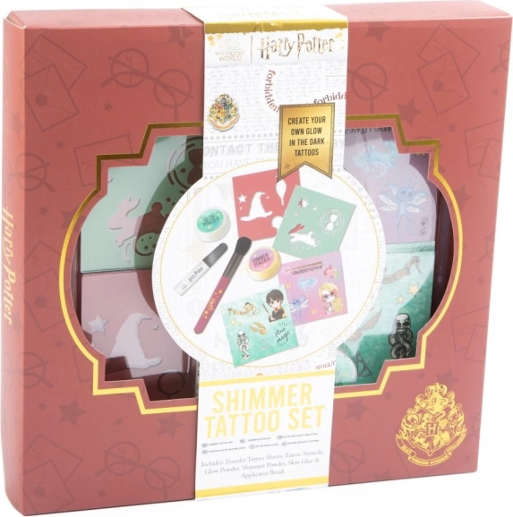 Set de Tatuajes que Brillan en la Oscuridad de Harry Potter