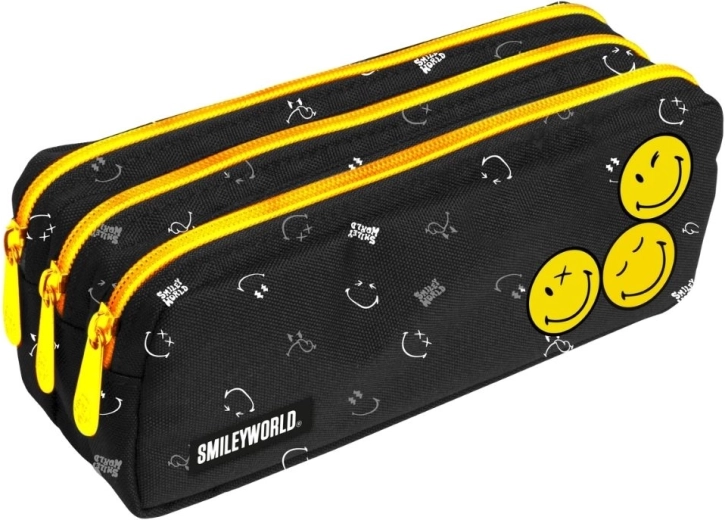 Estuche escolar con 3 cremalleras SMILEY WORLD