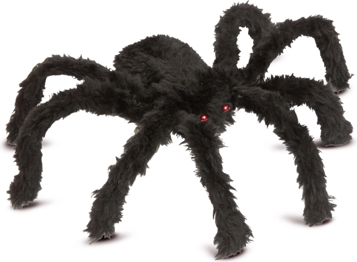 Decoración LED de telaraña con araña, 60 LED de luz blanca cálida, USB