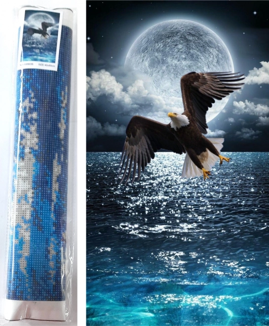 Pintura de diamantes Cazador nocturno 80 × 40 cm