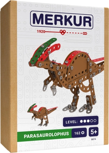 Merkur dinosaurios: Parasaurolophus – kit de construcción metálico de 162 piezas