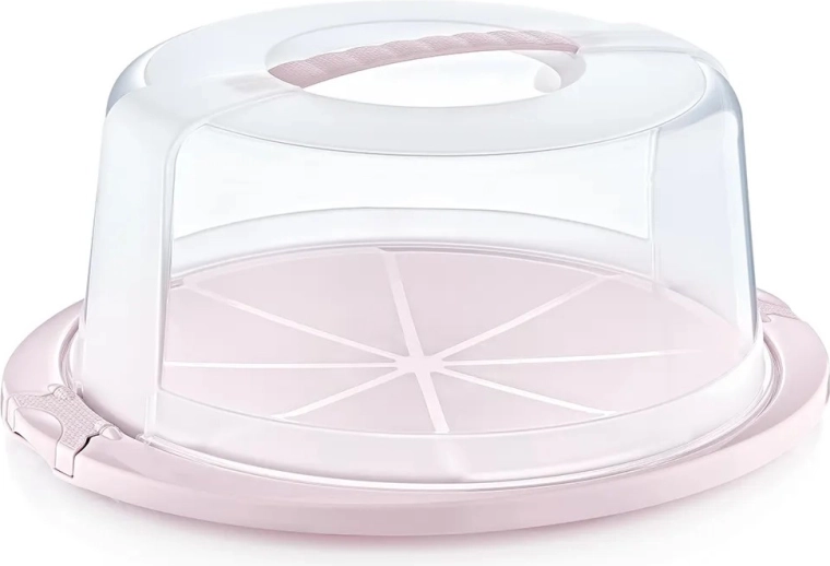 Caja redonda para tarta Nordic Pink 33,5 × 38 × 17 cm