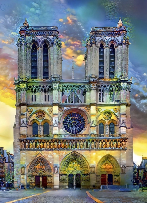 Puzzle BLUEBIRD Notre-Dame en París 1000 piezas