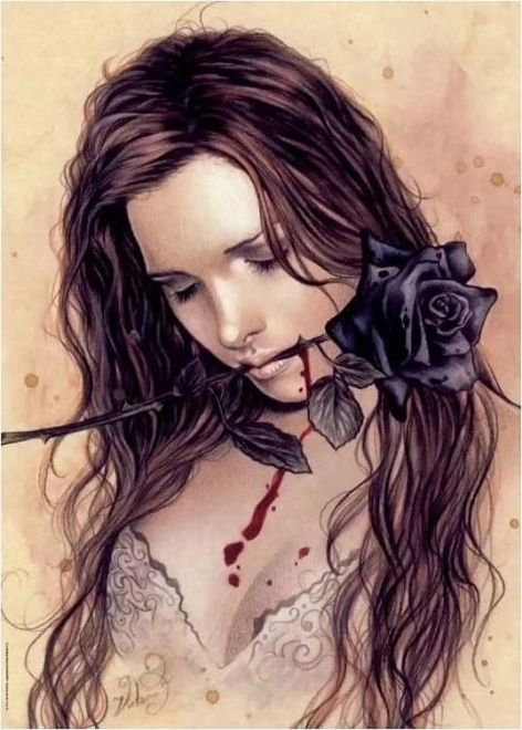 HEYE Puzzle Favole: Rosa oscura 1000 piezas