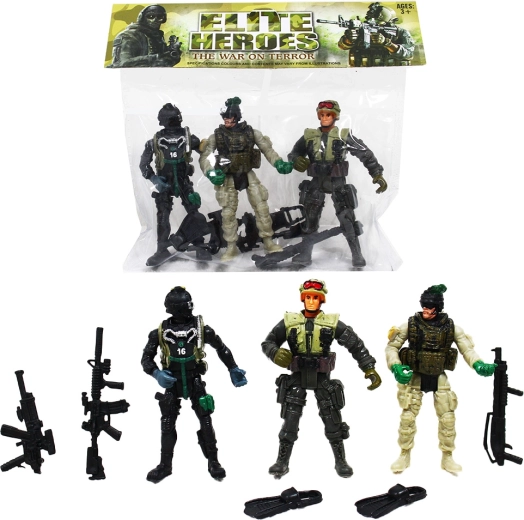 Figuras de acción de soldados de la serie 1 - 3 unidades
