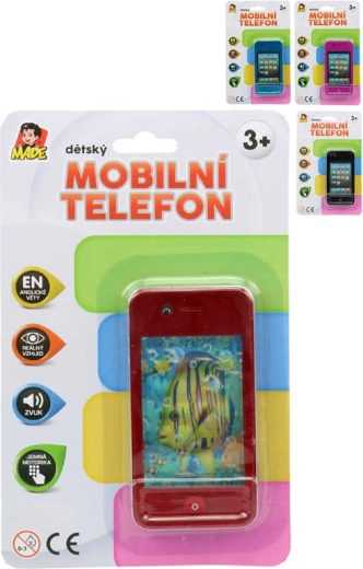 Teléfono móvil inteligente infantil con sonido 11 cm (frases en inglés) - 1 pieza