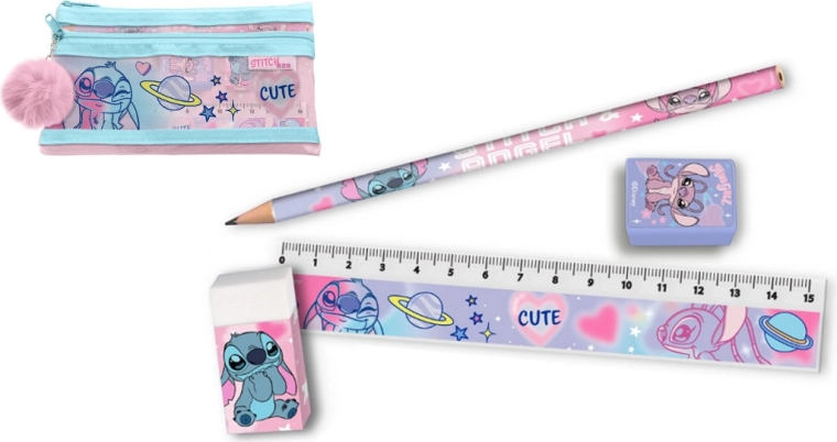 Set de escritura en estuche Stitch