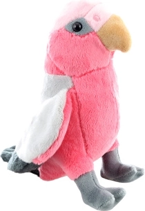 Cacatúa rosa de peluche de 17 cm