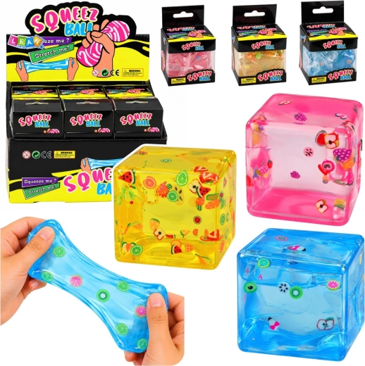 Cubo de hielo antiestrés para apretar con frutas - 1 unidad
