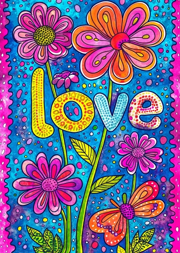 Puzzle Enjoy Amor floral 1000 piezas