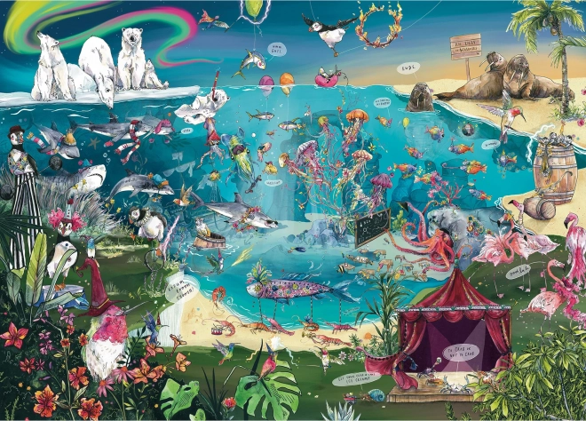 Puzzle Compañía de animales 1000 piezas GIBSONS
