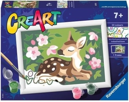 CreArt pintura por números Cierva florida