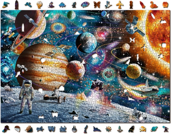 Puzzle de madera Odisea espacial 2 en 1 EKO