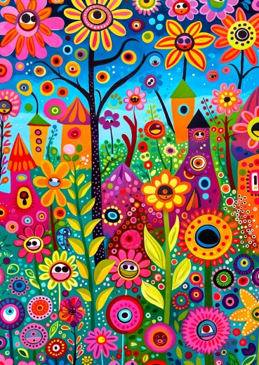 Puzzle Enjoy Jardín juguetón 1000 piezas