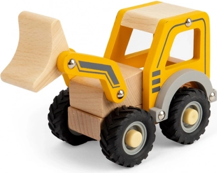Excavadora de madera para niños Bigjigs Toys