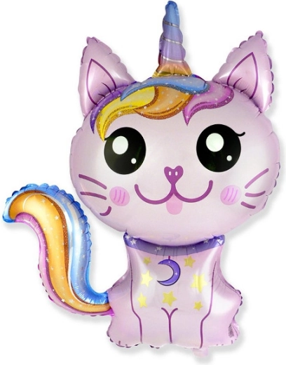 Globo de foil Gata mágica 88 × 73 cm