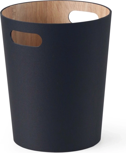 Papelera negra 25 × 25 × 30 cm