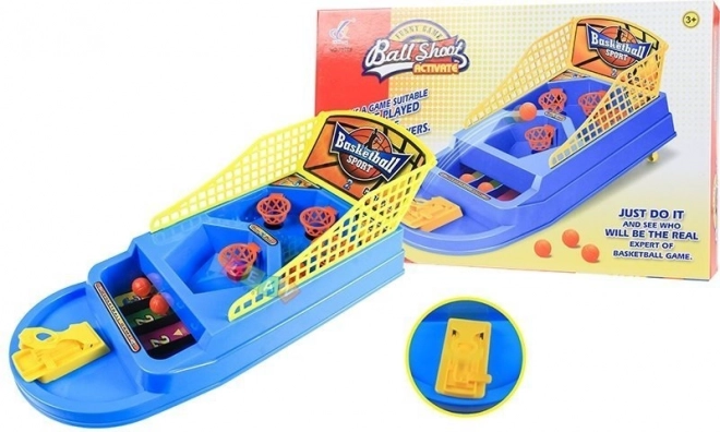 Juego de destreza Mini baloncesto con lanzador de pelotas