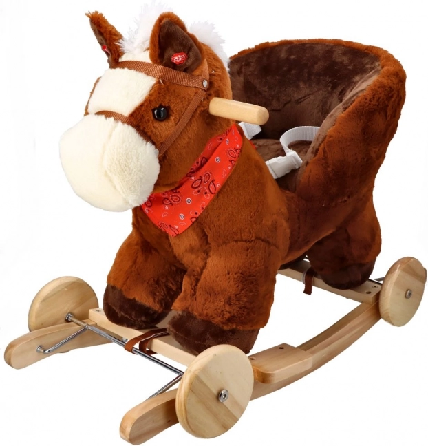 Caballito balancín con ruedas y asiento