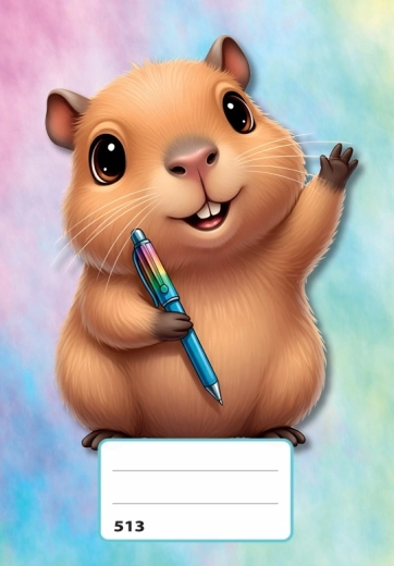 Cuaderno A5 de líneas capibara - 1 unidad