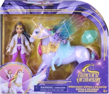 Unicorn Academy alas mágicas Wildstar y Sofía 11 cm
