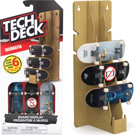 Tech Deck Sk8Mafia expositor para fingerboards con 3 tablas - 3 unidades