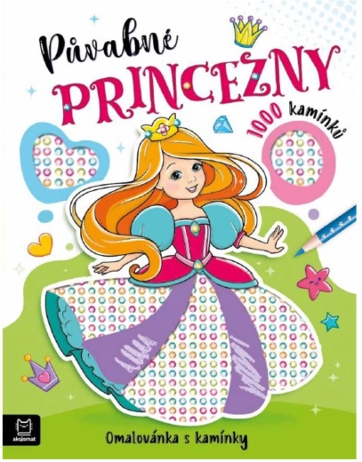Encantadoras princesas – libro para colorear con piedras adhesivas