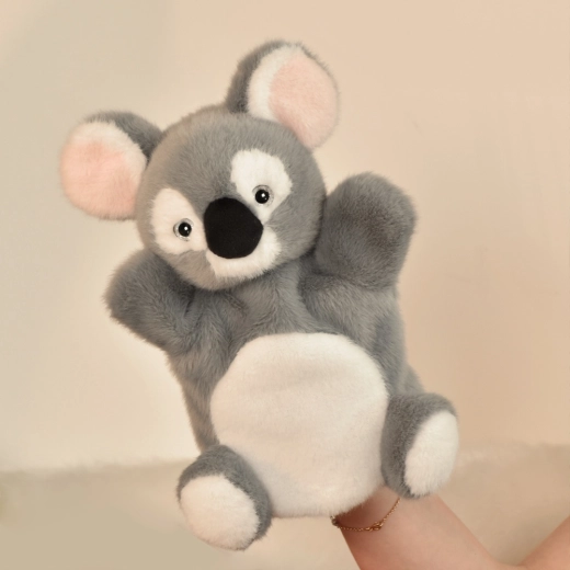 Doudou Histoire d'Ours marioneta de peluche koala gris 24 cm