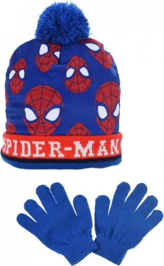 Gorro y guantes infantiles de Spiderman