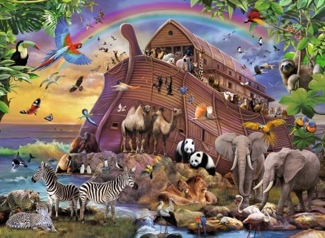 Puzzle Ravensburger Embarcando en el arca, 150 piezas