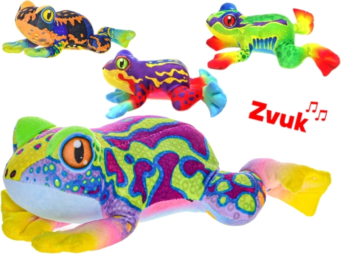 Rana de peluche con sonido 20 cm