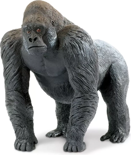 Safari Ltd. macho de gorila de lomo plateado - figura realista