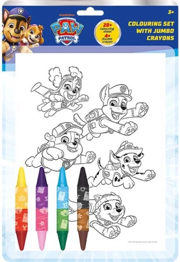 Set de colorear Patrulla Canina con ceras de doble punta