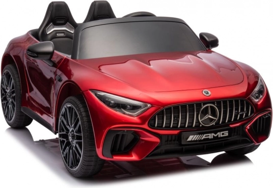 Coche eléctrico infantil MERCEDES-AMG SL63, rojo lacado