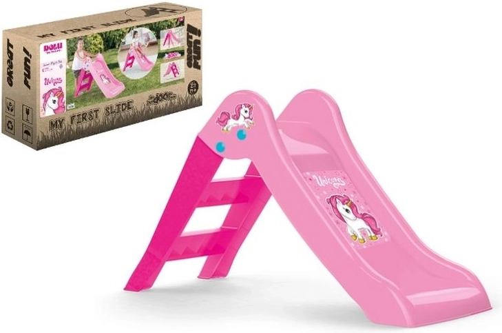 Tobogán infantil rosa Dolu Unicornio