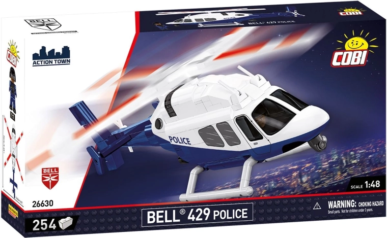 Cobi Bell 429 helicóptero policial 1:48 (254 piezas)