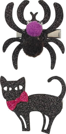 Souza! horquillas para el pelo Sybil – gatita y araña de Halloween (2 uds.)
