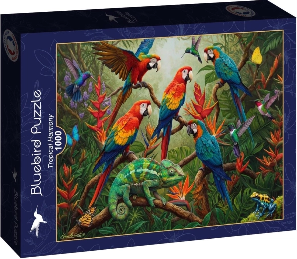 Puzzle Bluebird Armonía tropical 1000 piezas