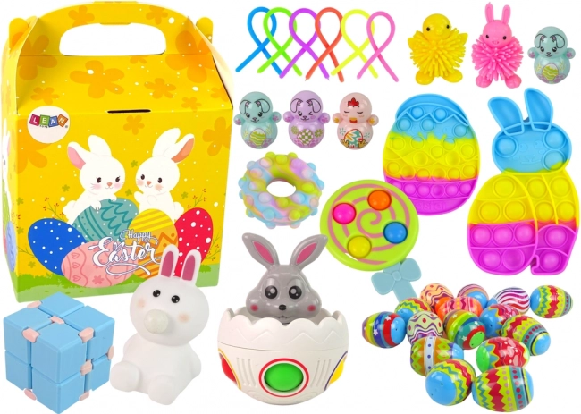 Set de Pascua de juguetes sensomotores y decoraciones