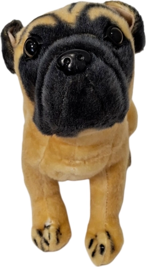 Perro de peluche carlino - 1 pieza