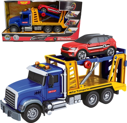 Camión Sparkys para el transporte de automóviles a escala 1:14