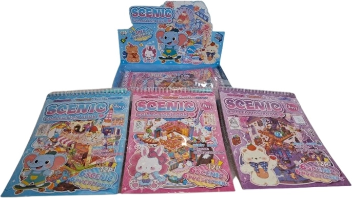 Cuaderno 3D con pegatinas
