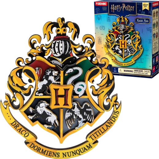 Puremind Harry Potter Magic Mag rompecabezas 3D de madera para montar sorpresa – imán