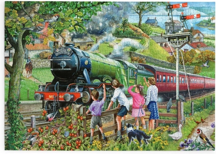 Puzzle House of Puzzles A toda máquina, 500 piezas grandes
