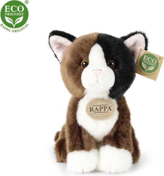 Gatita de peluche tricolor 18 cm eco-friendly