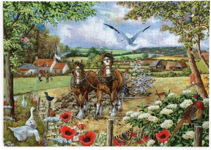 Puzzle House of Puzzles Compañeros de caballos Bonnie y Clyde, 250 piezas grandes
